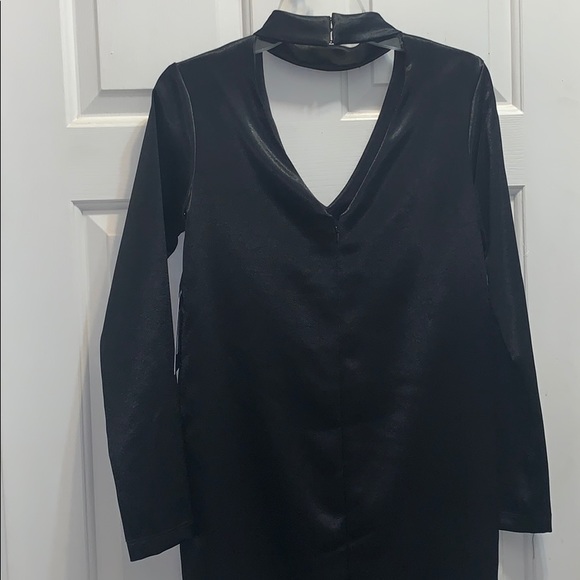 Worth Black Hammered Sateen Bianca Dress XS - Picture 6 of 7